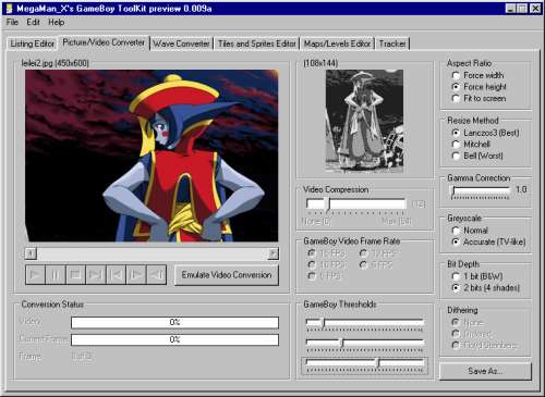 Gameboy Toolkit Screenshot